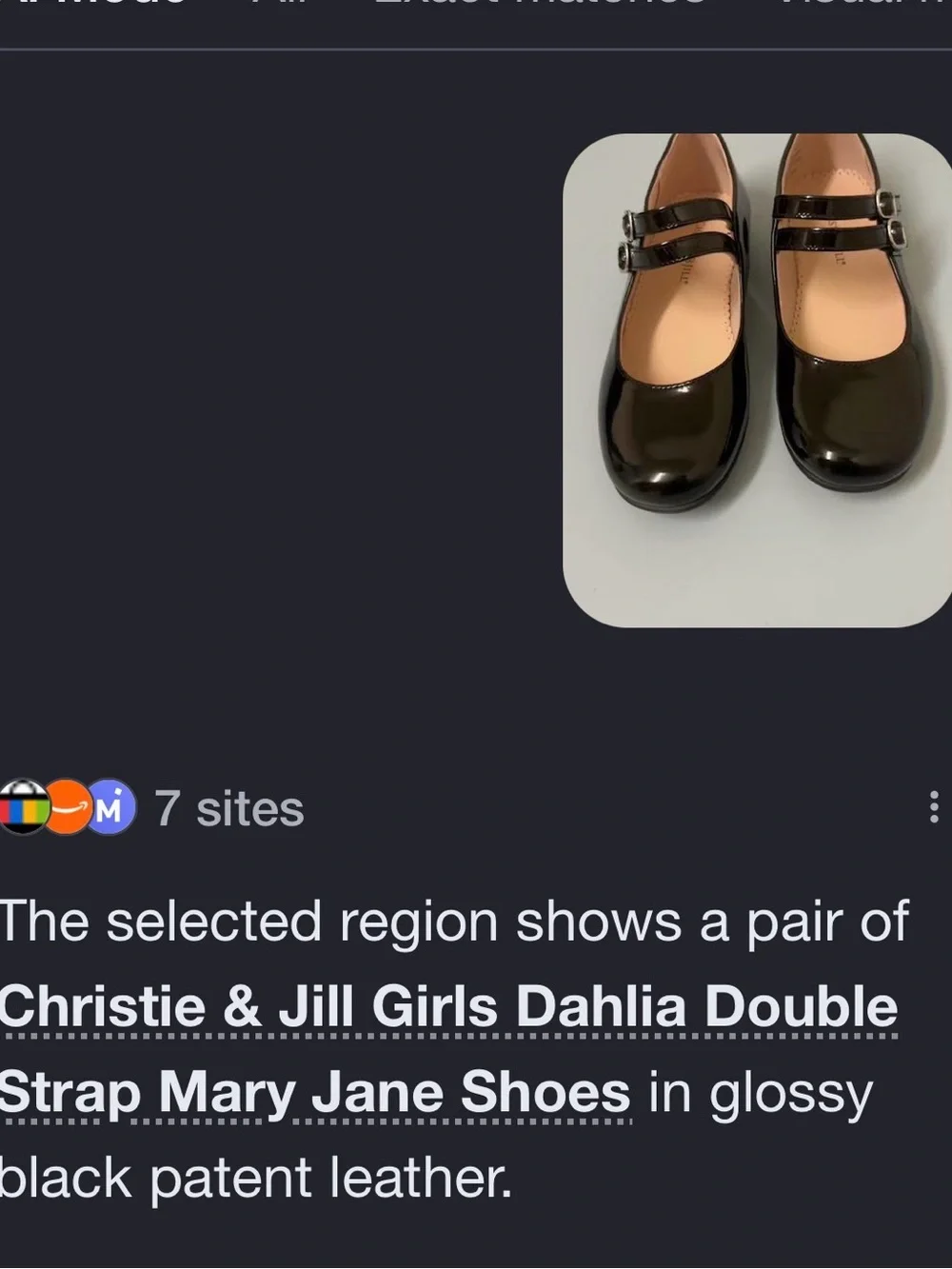 Christie & Hill Kids Black Patent Double-Strap Mary Jane Dress Shoes. New no box